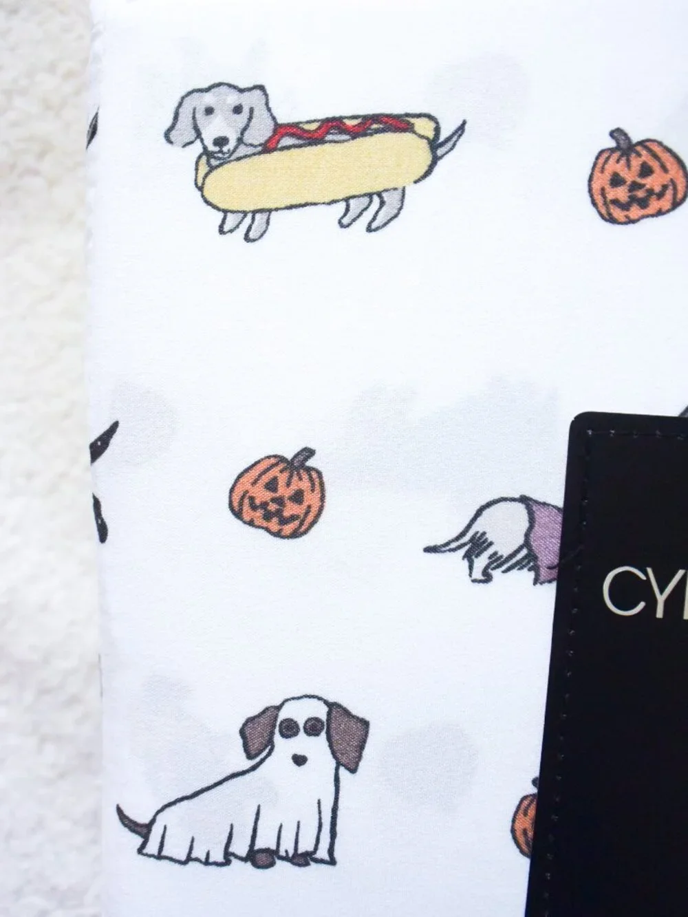*Cynthia Rowley* Dachshund Doxin Halloween Costume Sheets Set - KING - NEW!